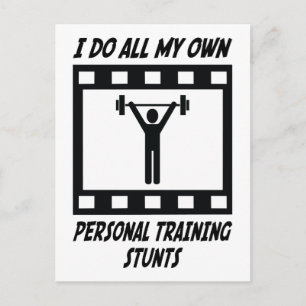 Personal Training Stunts Postkarte