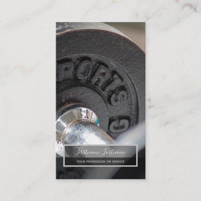 Personal Training und Fitness gecoacht Expertenbus Visitenkarte (Vorderseite)