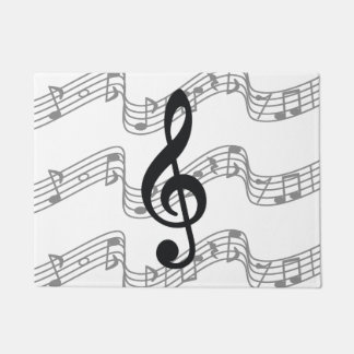 Personal und dreifacher Clef Fußmatte