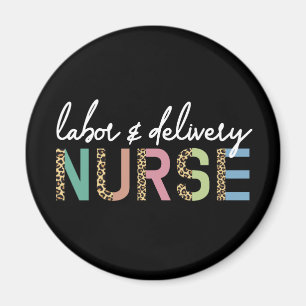 Personal und Krankenschwester Cheetah Leopard Druc Magnet