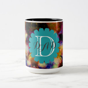 Personal Vater Mama Friend Galaxy Space Universe Zweifarbige Tasse
