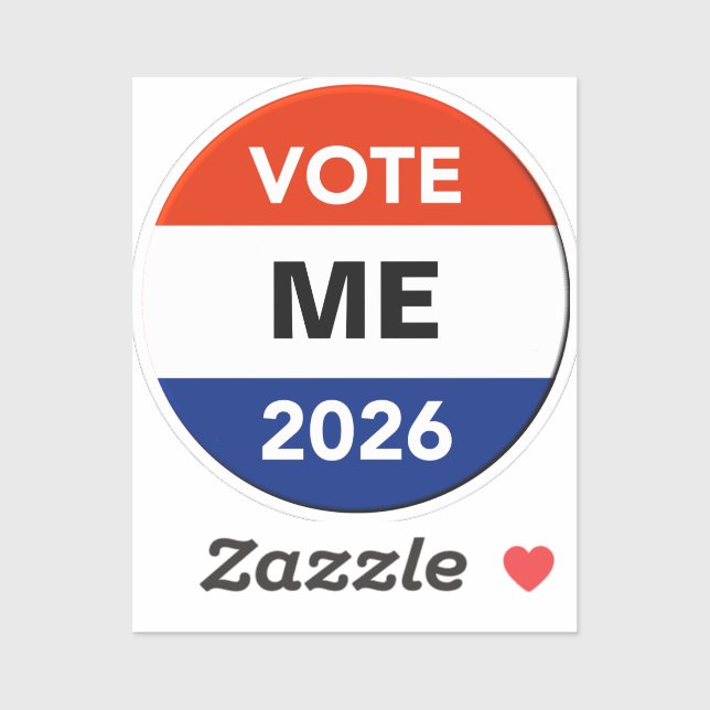 Personal Vote 2026 Midterm Election Campaign Aufkleber (Blatt)