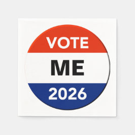 Personal Vote 2026 Midterm Election Campaign Serviette
