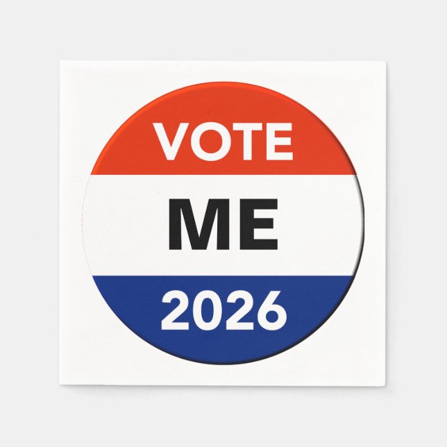 Personal Vote 2026 Midterm Election Campaign Serviette (Vorderseite)