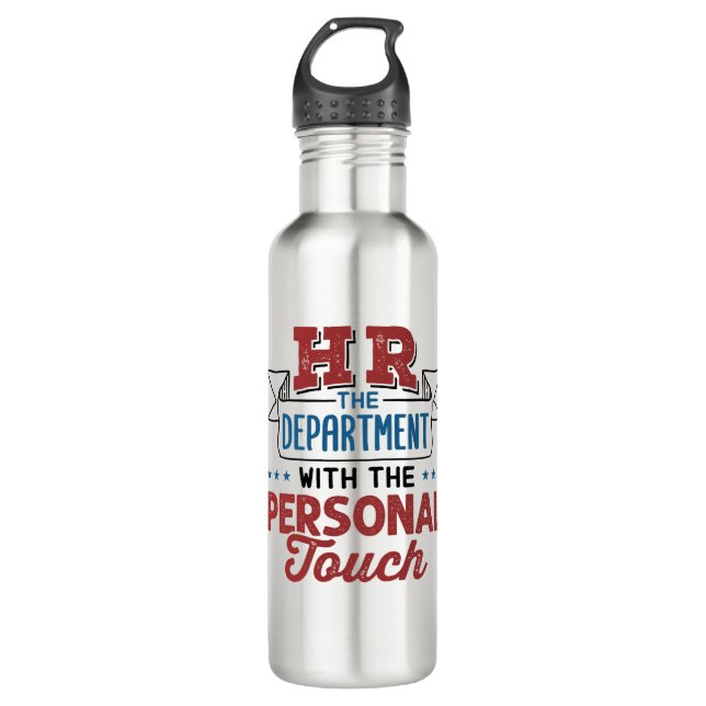 Personalabteilung mit persönlicher Touch Edelstahlflasche (Vorderseite)