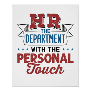 Personalabteilung mit persönlicher Touch Poster