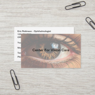 Personalausweise für die Augenheilkunde Visitenkarte