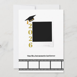 Personalisable photo graduation Card Einladung