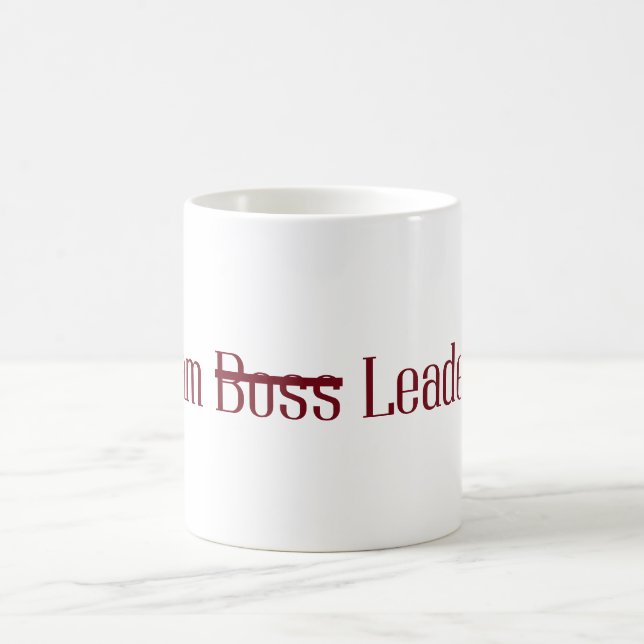 Personalisation iam Leader nicht boos klassische T Kaffeetasse (Mittel)