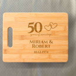 Personalisé 50e anniversaire de Mariage Keepsaké