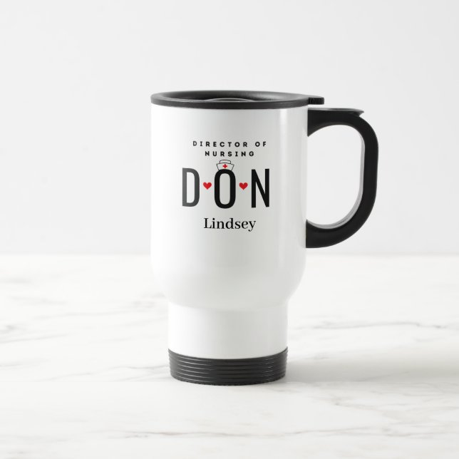 Personalisé DON Nurse Travel Mug (Droite)