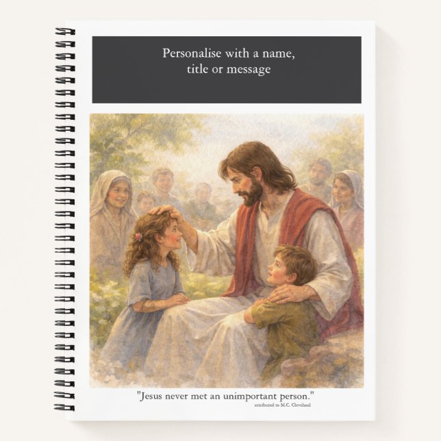 Personalise: No unimportant person Notizbuch (Vorderseite)