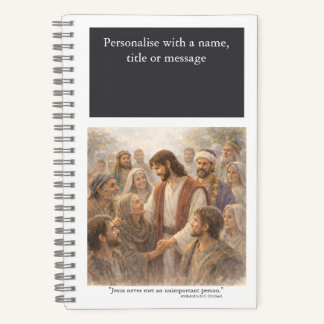 Personalise: No unimportant person Notizbuch