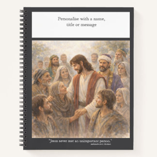 Personalise: No unimportant person Notizbuch