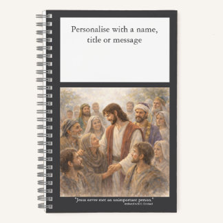 Personalise: No unimportant person Notizbuch