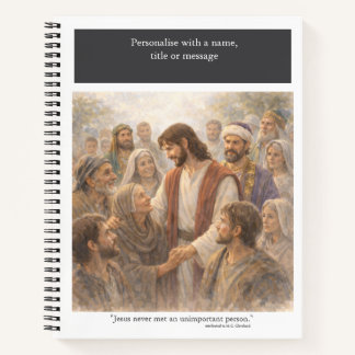 Personalise: No unimportant person Notizbuch