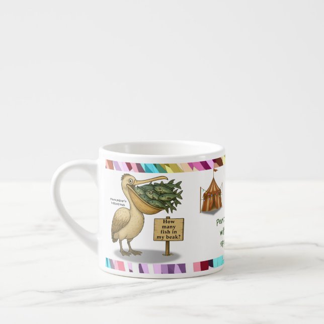 Personalise: Pierre pelican's brilliant beak Espressotasse (Links)