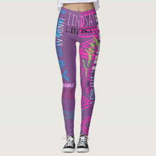 Personalisé Répétition nom 7 lettres Leggings