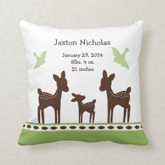 Personalisé Willow Deer Family Coussin Keepsaké