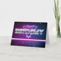 Personalised 80s Birthday Card