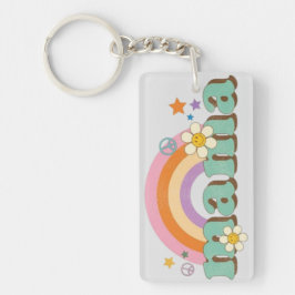 personalised acrylic keyring to hold mum's keys schlüsselanhänger