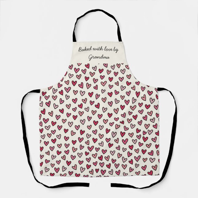 Personalised Apron - Baked with Love Schürze (Vorderseite)