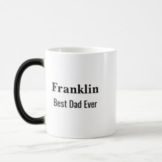 Personalised Best Dad Ever Monogrammed  Verwandlungstasse