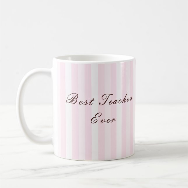 Personalised Best Teacher Ever Mug (Gauche)