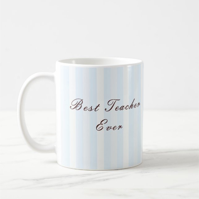 Personalised Best Teacher Ever Mug Kaffeetasse (Links)