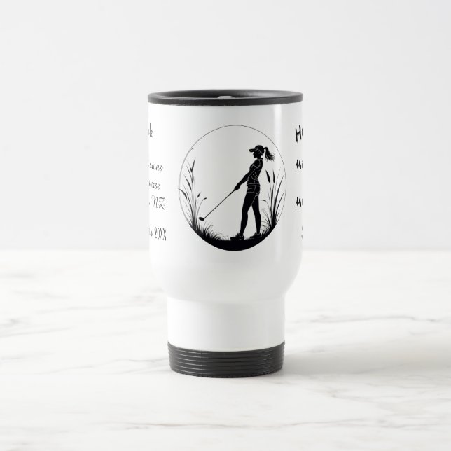 Personalised Custom Golf Hole in 1 Reisebecher (Mittel)