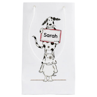 Personalised Cute Dog Acrobat  Kleine Geschenktüte