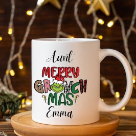 personalised family Christmas rate Zweifarbige Tasse