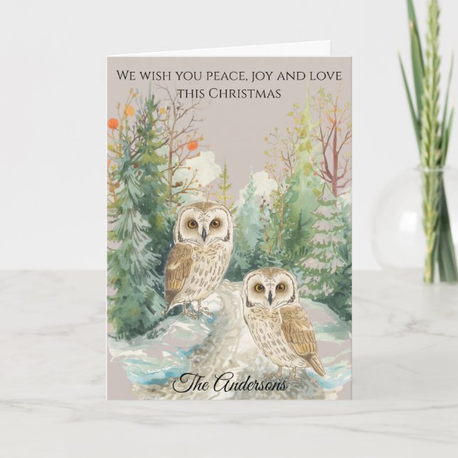 Personalised Family Photo Christmas Card  Karte (Vorderseite)