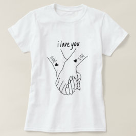 Personalised for couples on the day of love T-Shirt