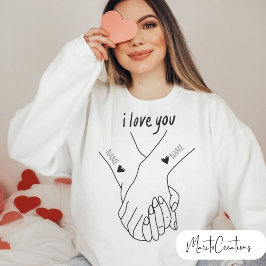 Personalised  for couples, valentine's day  sweatshirt