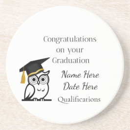 Personalised Graduation Gift for Her – Custom Name Getränkeuntersetzer