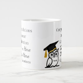 Personalised Graduation Gift for Her – Custom Name Jumbo-Tasse