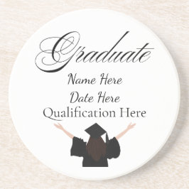 Personalised Graduation Name, Custom Gift for her Getränkeuntersetzer