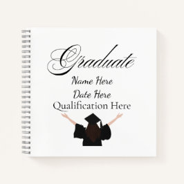 Personalised Graduation Name, Custom Gift for her Notizbuch