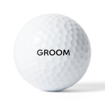 Personalised Groom Golf Balls | Wedding Day 