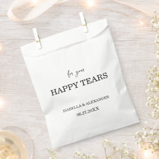 Personalised Happy Tears Wedding Confetti Favours Geschenktütchen