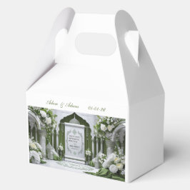 Personalised Islamic Wedding Favor Box. Geschenkschachtel