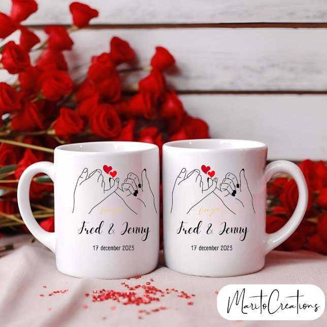 Personalised mug to celebrate Valentine's Day. Kaffeetasse (Von Creator hochgeladen)