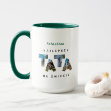 Personalised NAJLEPSZY TATA NA ŚWIECIE Große Tasse