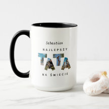 Personalised NAJLEPSZY TATA NA ŚWIECIE Große Tasse