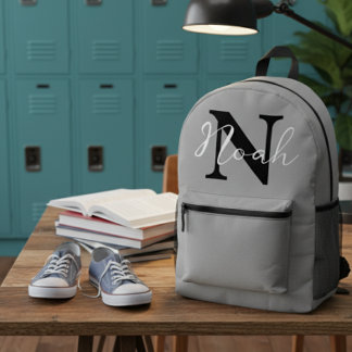 Personalised Name Initial Backpack for kids  Bedruckter Rucksack