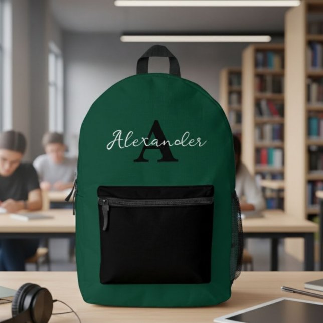 Personalised Name Initial Backpack for kids  Bedruckter Rucksack (Von Creator hochgeladen)