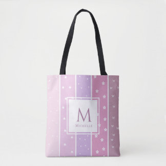 Personalised Name Pink bling cute tote bags Tasche