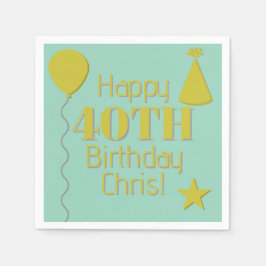 personalised napkins serviette