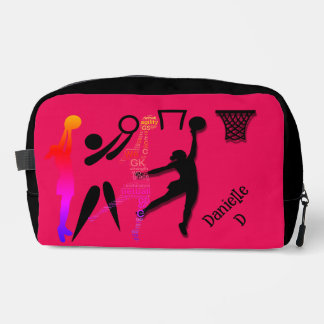Personalised Netball Theme Toiletry Bag Waschbeutel